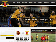 Tablet Screenshot of annanathleticfc.com